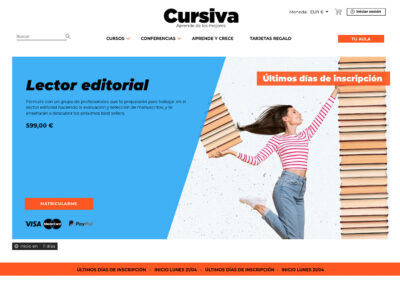 Tutorización del curso de Informes de Lectura de Cursiva